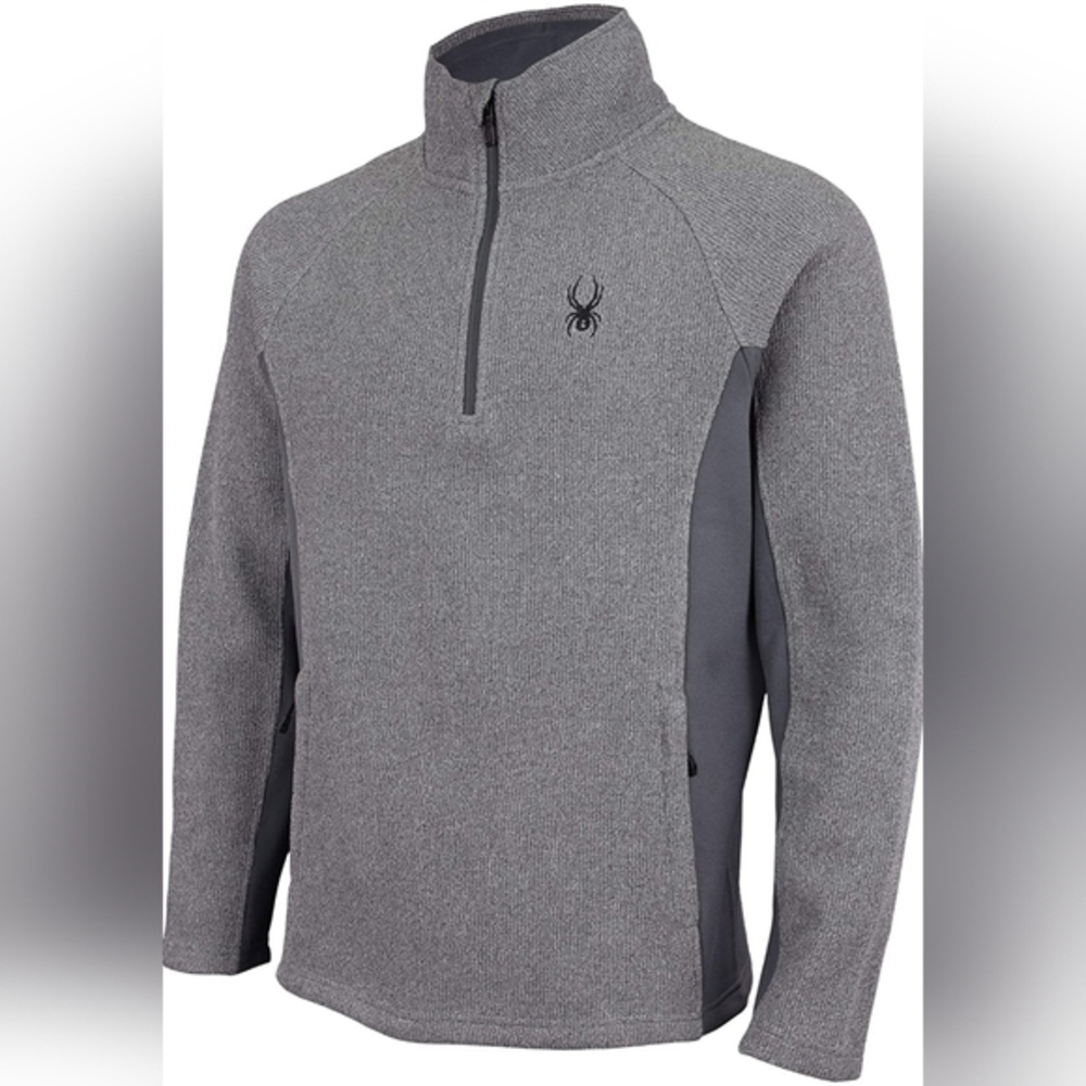 Spyder Boundless 1/4 Zip Pullover‎ Grey Jacket Men's L NWOT Condition